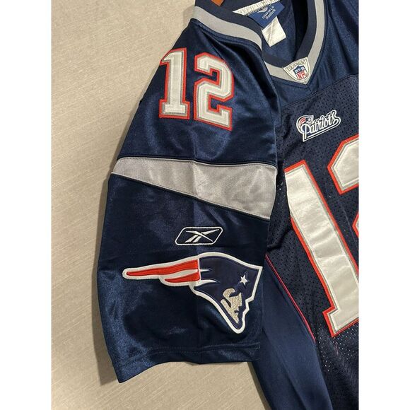 Tom Brady #12 On‎ Field Jersey Reebok NFL Equipment Adult Size 48 (XL) Patriots - Picture 5 of 9